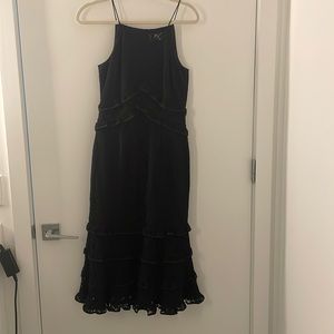 Keepsake floral lace midi cocktail dress